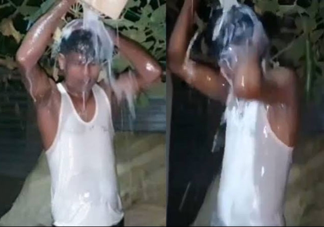 Assam Man Bath With 40 Liters Milk After Divorce Wife