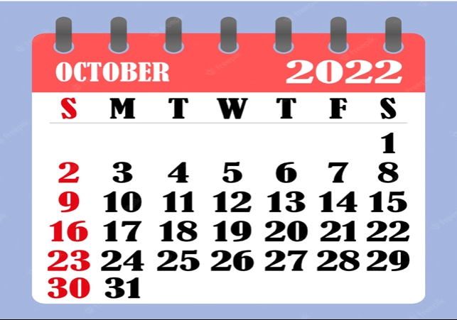 Bank Holidays in October 2022