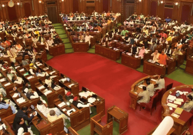 Budget session in Lucknow