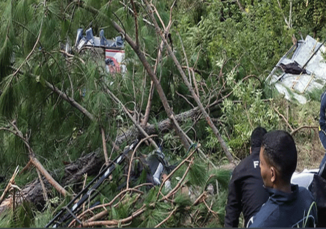 Bus Fell Into Ditch In Pauri Garhwal Uttarakhand