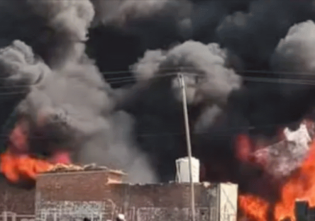welding spark caused huge damage
