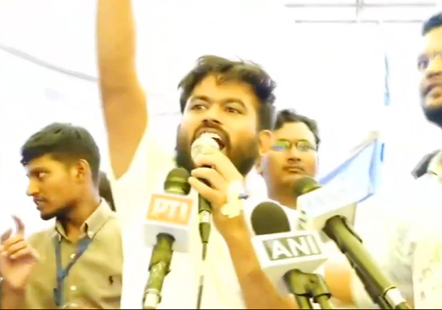 CJP Celebrate Dharmendra Pradhan resignation at Jantar Mantar Protest   Site