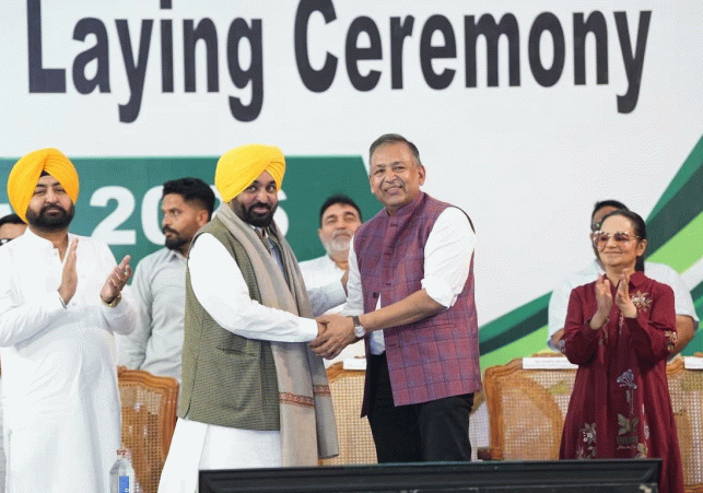 CM Bhagwant Singh Mann Lays Foundation Stone