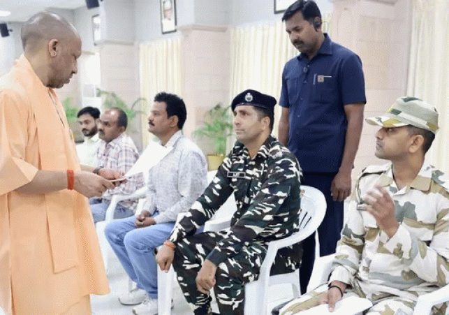 CM Yogi Reaches Out to Soldiers and Victims