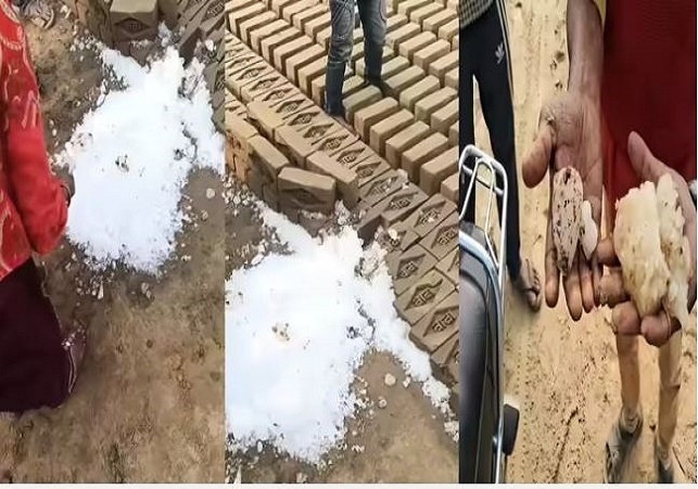 A 20-kilogram block of ice fell from the sky