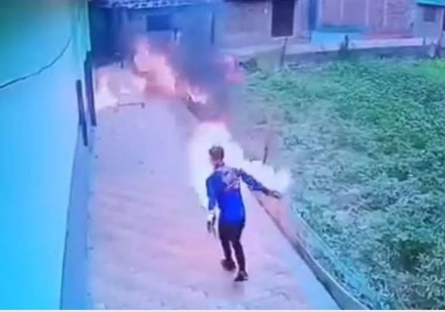 Young Man set himself on Fire