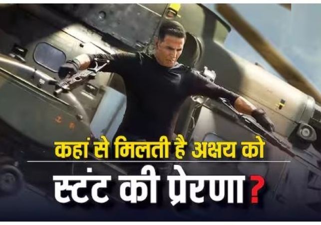 Akshay Kumar On Stunt