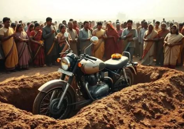 Father Buried Son's Bike along with the his Body