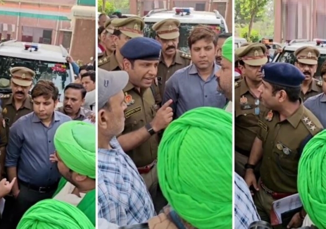 CO arrived in Singham style and Reprimanded the Farmer Leader