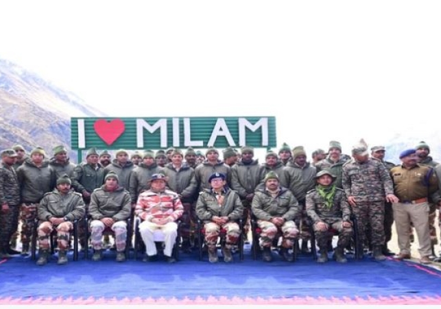 Cm Dhami at Milam ITBP Camp