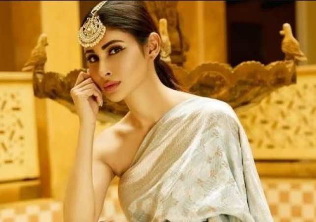 Mouni Roy Saree Without Blouse