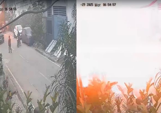 Cylinder Blast in a Three-Story House