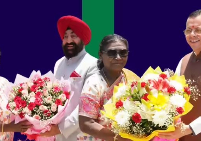 President Droupadi Murmu arrives in Dehradun