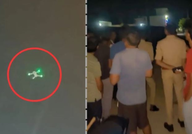 Drones were seen at night from the city to the countryside