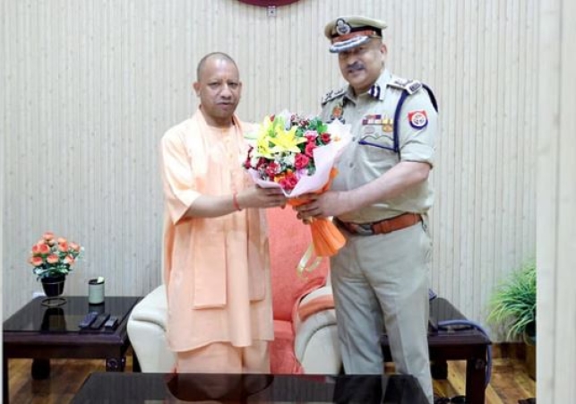 DGP Rajiv Krishna met CM Yogi Adityanath