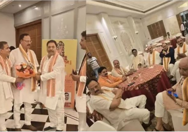 Meeting of 40 Thakur MLAs in a hotel in Lucknow
