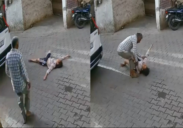 Chandigarh 17 Year Girl Fell From Second Floor of Building CCTV Video