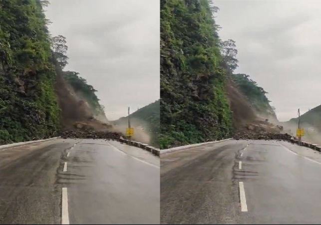 Chandigarh–Manali Highway Blocked Due To Landslide Near Mandi