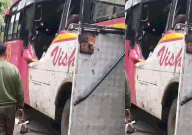 Rocks fell on a moving bus in Shimla:शिमला में चलती बस पर गिरीं चट्टानें: महाराष्ट्र और नेपाल की दो महिलाओं की मौत