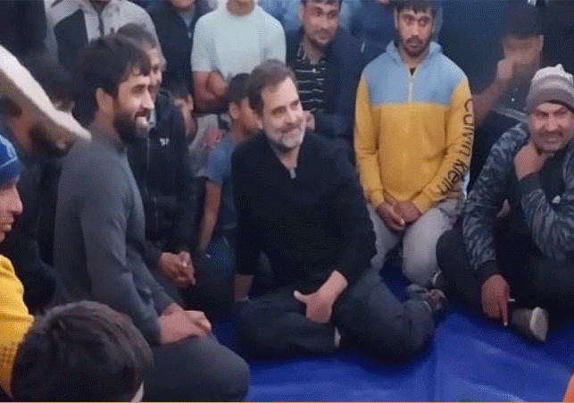 Congress MP Rahul Gandhi In Haryana Meets Wrestlers And Wrestled