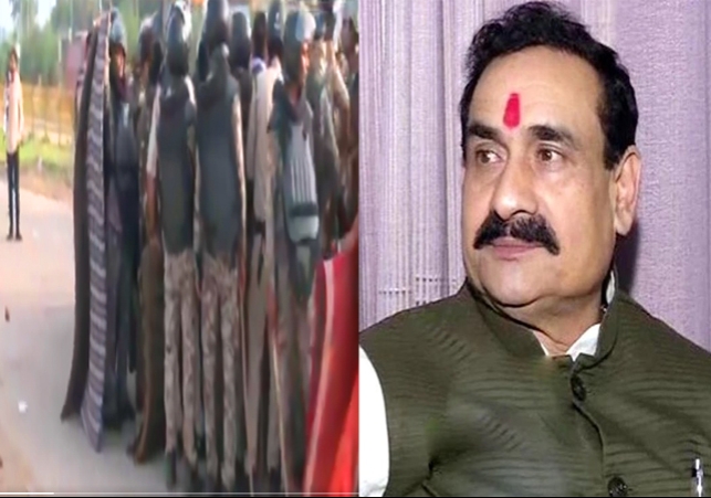 Datia Violent Protest Clash After Ex Minister Narottam Mishra Ticket Cut