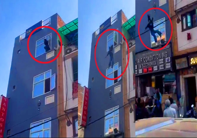Delhi 20 Year Girl Jumped From Hotel Window Disturbing Visual News