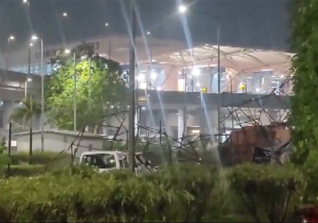 Delhi Airport Terminal-3 Tin Shed Collapsed Due To Thunderstorm And Rain