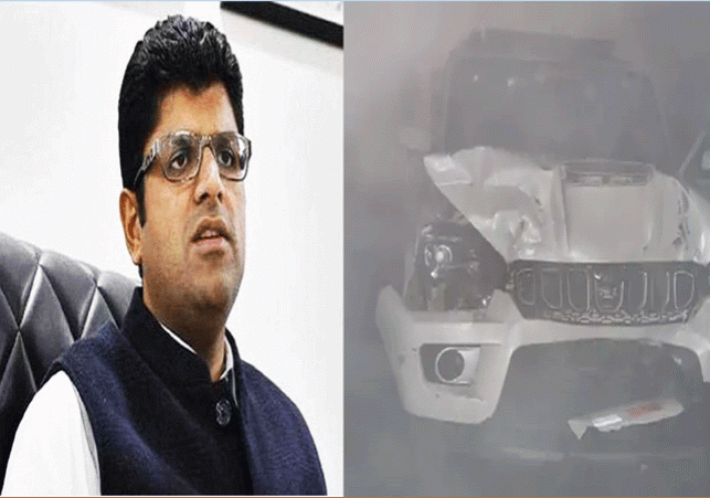 Deputy CM Dushyant Chautala Convoy Accident in Hisar