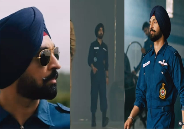 दिलजीत दोसांझ ने 'बॉर्डर 2' से दिखाया अपना लुक; एयर फोर्स की यूनिफॉर्म में वीडियो किया शेयर, लिखा- गुरु के बाज पहरा देते हैं