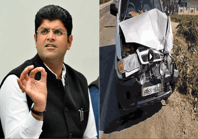 Dushyant Chautala Convoy Accident