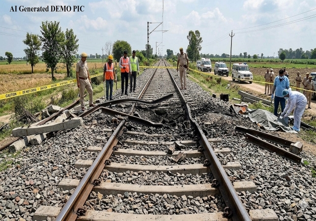 Shambhu Railway Track Blast