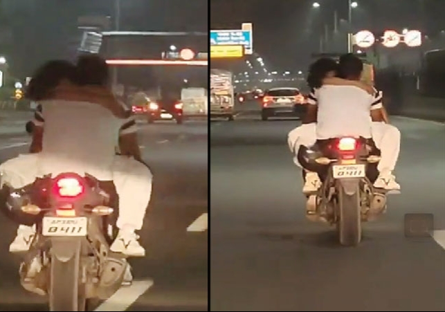  Ghaziabad Boy-Girl Bike Romance Video Viral