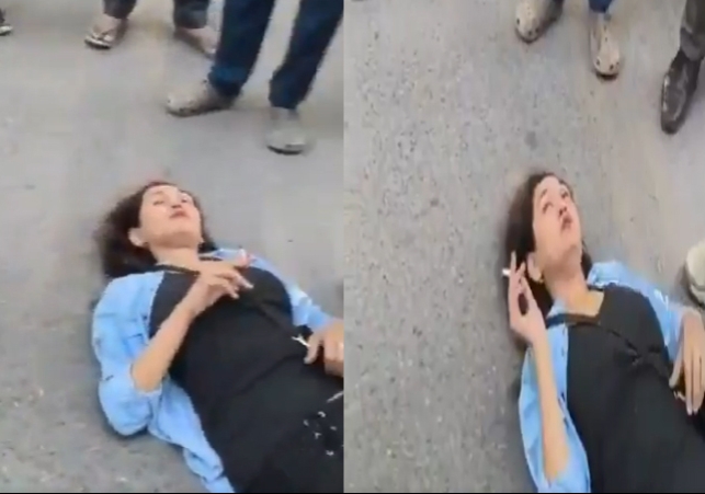 Greater Noida Drunk Girl High Voltage Drama On Road Viral Video