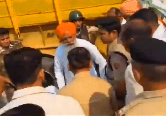Gurnam Singh Charuni Slaps DFSC In Kurukshetra Video Viral