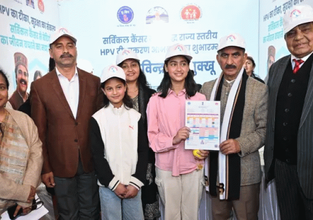 Chief Minister Sukhu launches HPV vaccination drive