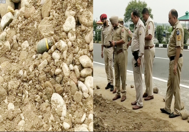 Hand Grenade Recovered from Damtal Himachal Pradesh