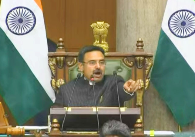 हरियाणा विधानसभा में जबरदस्त हंगामा; कांग्रेस विधायक वेल में आए तो चढ़ा स्पीकर हरविंद्र कल्याण का पारा, सदन से बाहर निकाला