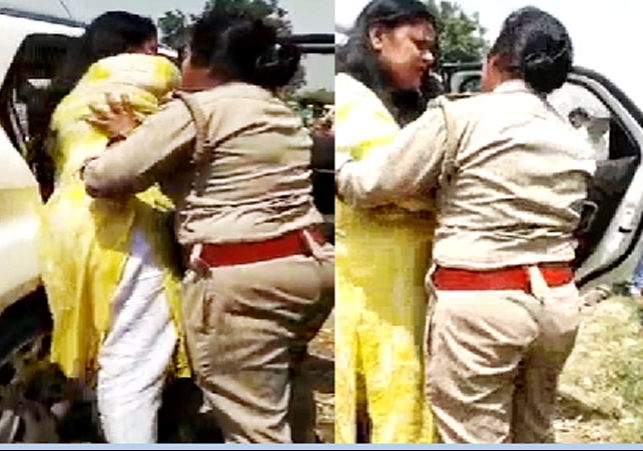 High voltage drama of a drunk female officer