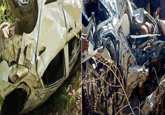 Himachal Horrific Road Accident Car Falls 150 Foot Deep Gorge
