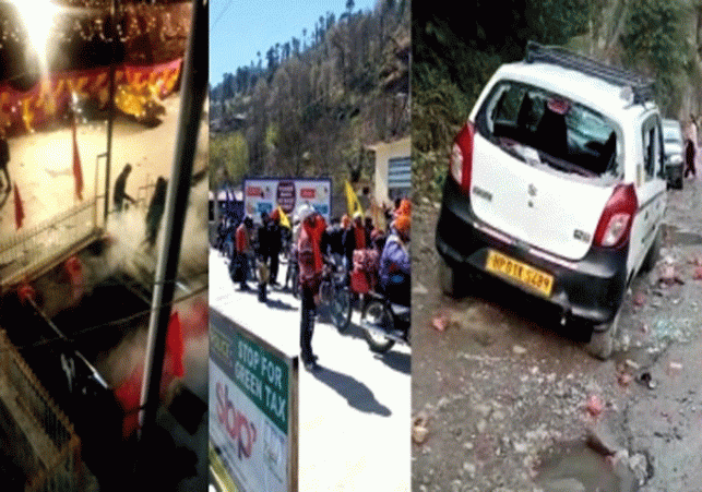 Tourists from Punjab vandalized shops and houses in Himachal