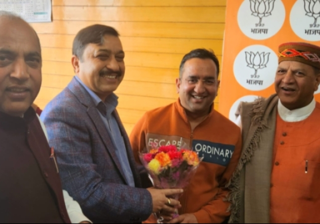 BJP's new state president Rajeev Bindal took charge