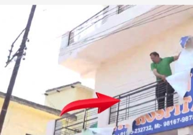 Hindu organization against doctor: Angry mob vandalized hospital premises, hoisted saffron flags