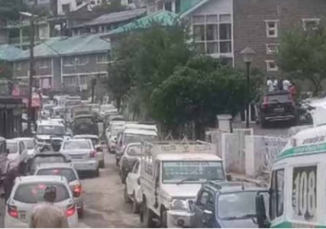 Even before the commencement of the Manimahesh Yatra, the traffic system derailed in the sub-division headquarters Bharmour, the jam exposed the preparations