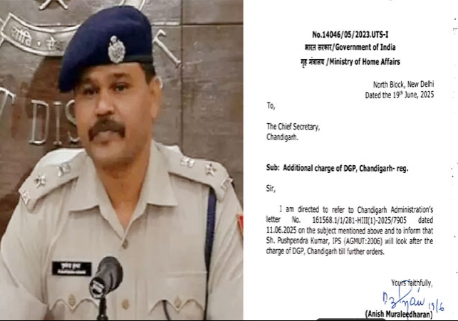 IPS Pushpendra Kumar Gets Additional Charge As DGP Chandigarh
