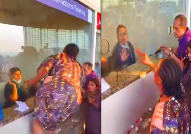 IndiGo Foreign Female Passenger Ruckus Video Viral Over Flights Cancel