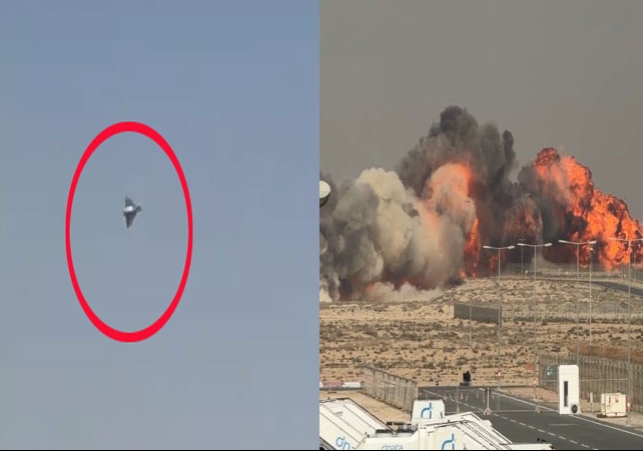 दुबई एयर शो में भारत का तेजस फाइटर जेट क्रैश: जमीन पर गिरते ही बम की तरह हुआ ब्लास्ट, देखिए दिल दहला देने वाला सीन