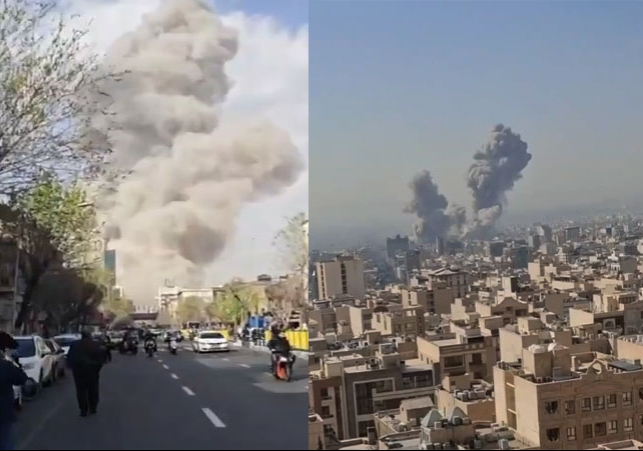 Israel Big Attack On Iran Again Explosions Heard in Tehran Breaking