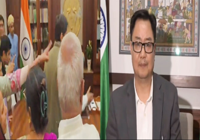  Kiren Rijiju New Video Congress MPs In Speaker Chamber and Threatened   PM 