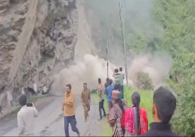 Landslide in Kinnaur Himachal Pradesh