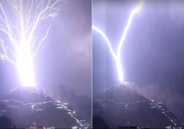 Lightning Hit Trikuta Mountain Mata Vaishno Devi Dham Katra